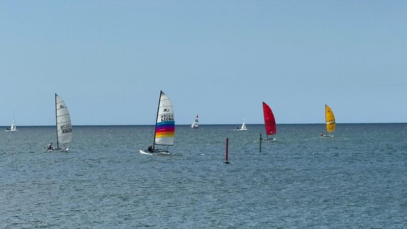 Hobie 14 sailng in Geographe Bay photo copyright Hobie Cat Association of WA taken at Geographe Bay Yacht Club and featuring the Hobie 14 class