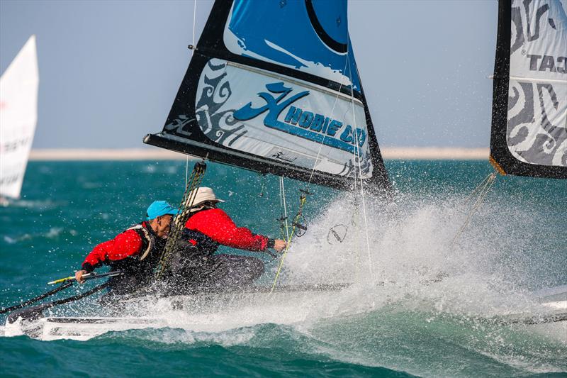 Sail the Gulf Regatta day 1 photo copyright Matias Capizzano / www.capizzano.com taken at Doha Sailing Club and featuring the Hobie 16 class