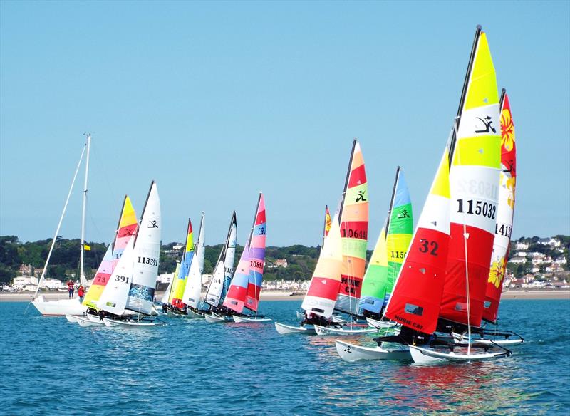 Hobie 16 start at the RCIYC Salty Dog Spring Regatta - photo © Bill Harris