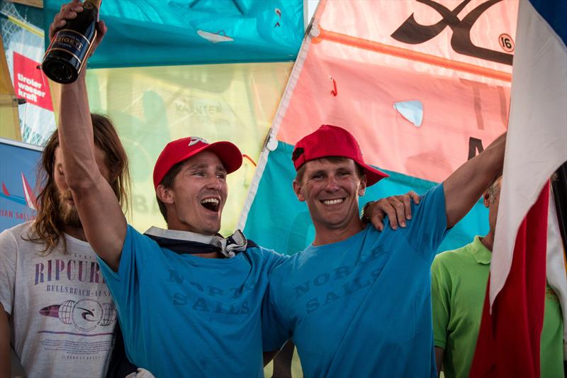 Wildwind Hobie Multi-European Championships prize giving photo copyright OeSV / Wolfgang Schreder taken at  and featuring the Hobie 16 class