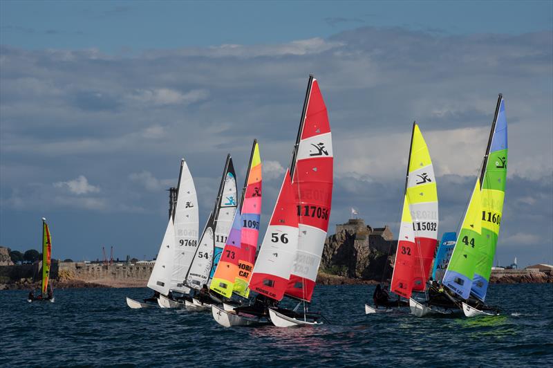 Class 6 awaiting a start during the UBS Jersey Regatta 2017 - photo © Simon Ropert