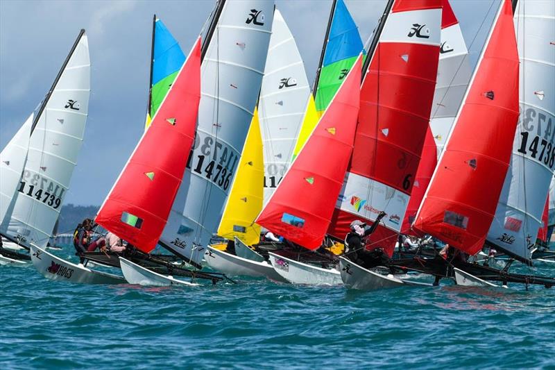 Palm Beach Sailing Club 'Beware the Bullets Regatta' photo copyright Phil Malcolm taken at Palm Beach Sailing Club, Sydney and featuring the Hobie 16 class