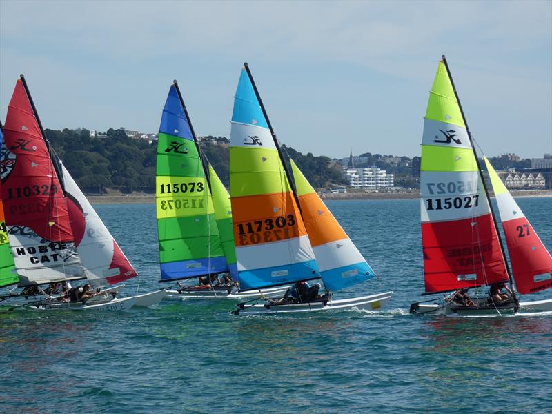 Channel Islands Hobie Cat Championships 2019 photo copyright Elaine Burgis taken at Royal Channel Islands Yacht Club and featuring the Hobie 16 class