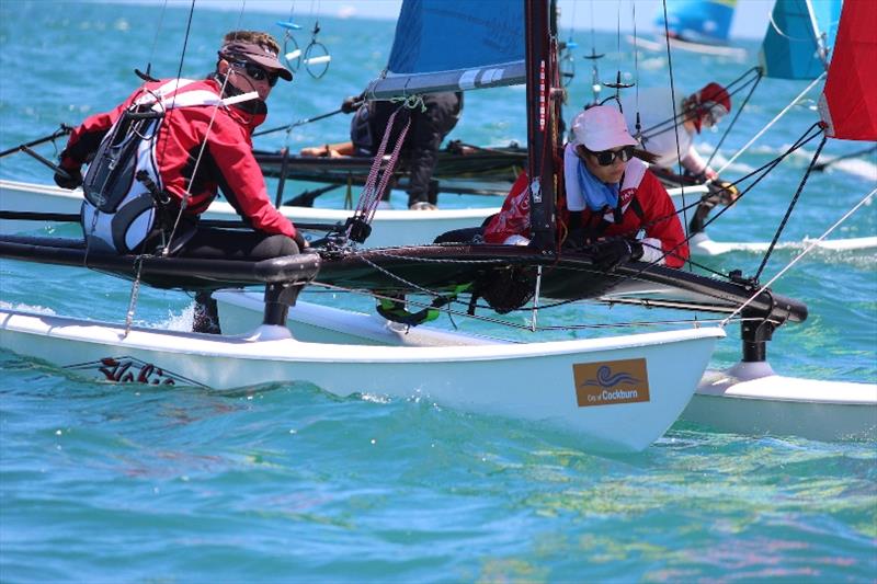 Glenn and Natalie - 2019-20 Australian Hobie Cat Nationals - photo © Kathy Miles