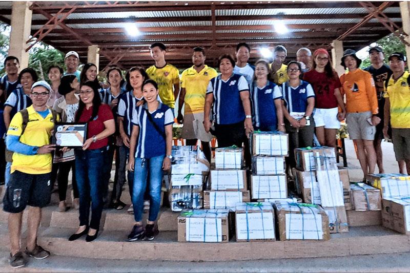 20th Philippine Hobie Challenge: community outreach activity at an elementary school in San Juan - photo © PHINSAF