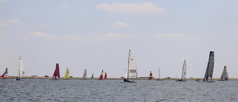 Racecourse action at the Juana Good Time Regatta photo copyright Navarre Press taken at New York Yacht Club and featuring the Hobie 16 class