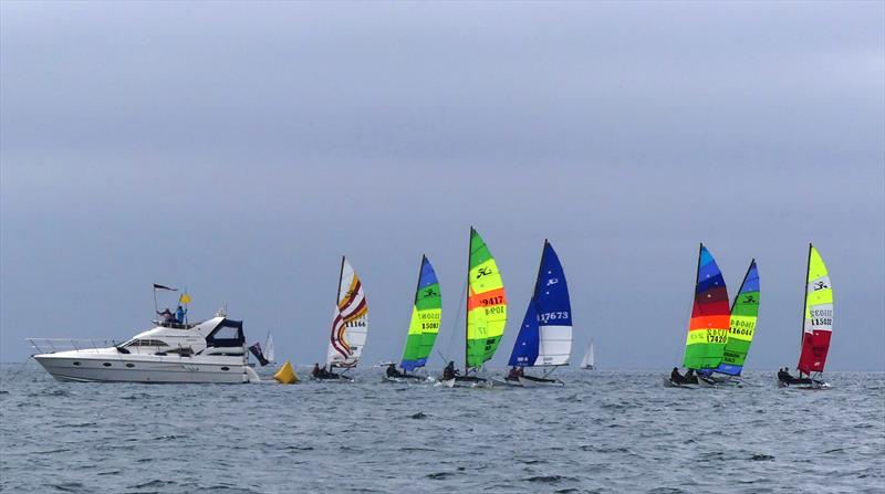 Hobie 16 start 3 during the Royal Channel Islands Yacht Club Spring Regatta 2022 - photo © Bill Harris