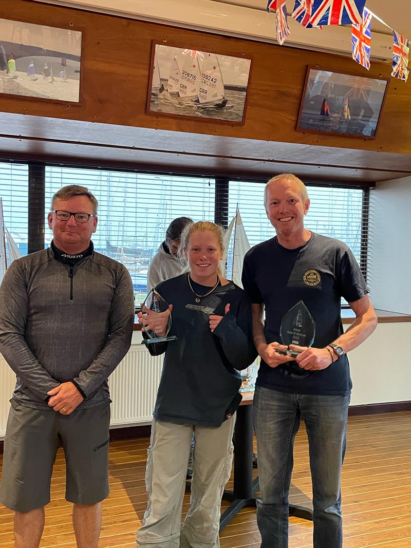 Mark and Freya Farrow finish 2nd in the 2022 British National Hobie 16 Championship photo copyright Hazel Beard taken at Poole Yacht Club and featuring the Hobie 16 class