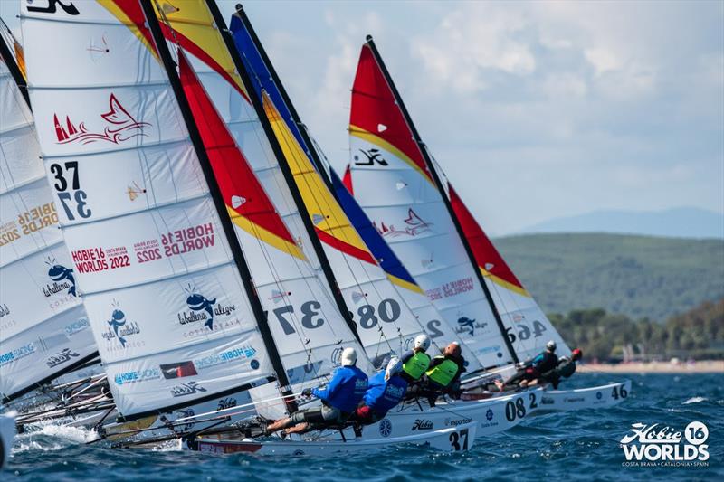 2022 Hobie 16 World Championships Open Series third day of semi finals photo copyright Hobie Cat Worlds Media team taken at  and featuring the Hobie 16 class