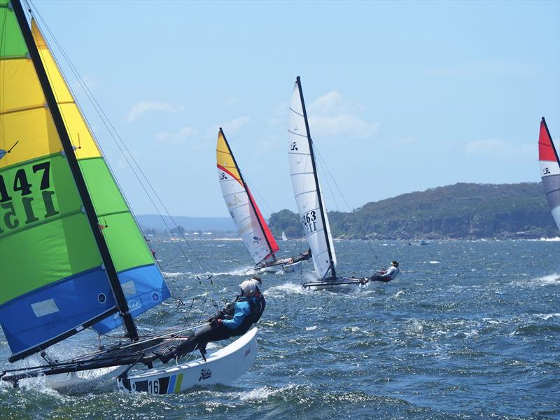 Palm Beach Sailing Club's annual 'Beware The Bullets' Regatta - Clare & Helen, on the beat - photo © Dick Clarke