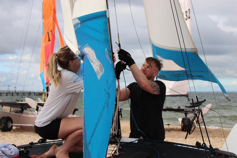 Victorian Hobie State Championships 2023 photo copyright Mads Gillard taken at Port Melbourne Yacht Club and featuring the Hobie 16 class