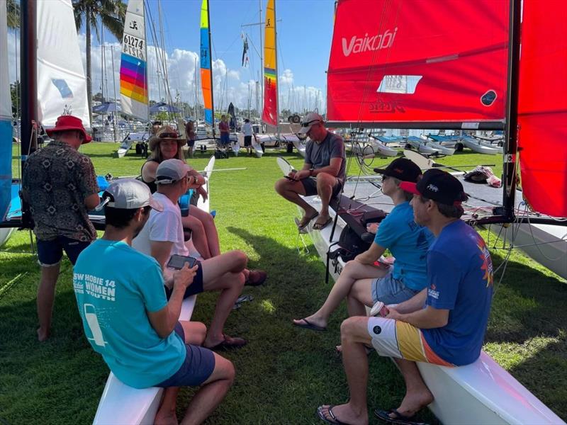 Hobie Queensland State Championships photo copyright Queensland Hobie Cat Association taken at Royal Queensland Yacht Squadron and featuring the Hobie 16 class