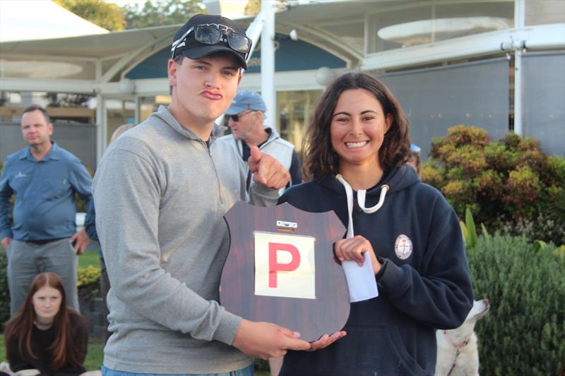 Queensland Hobie Cat State Championships - Kris & Addison, definitely more to come photo copyright Spikey Mike taken at Royal Queensland Yacht Squadron and featuring the Hobie 16 class