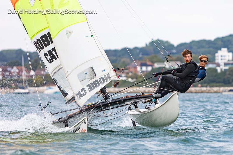 Green and Duvalle, Hobie 16, Poole Week 2026, In Association With Haven Knox-Johnston, Day 3 photo copyright David Harding / www.sailingscenes.com taken at Parkstone Yacht Club and featuring the Hobie 16 class