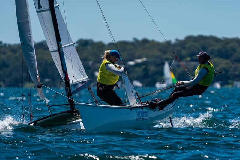 NSW Hobie State Championships on Lake Macquarie photo copyright Beau Outteridge taken at Wangi RSL Amateur Sailing Club and featuring the Hobie 18 class