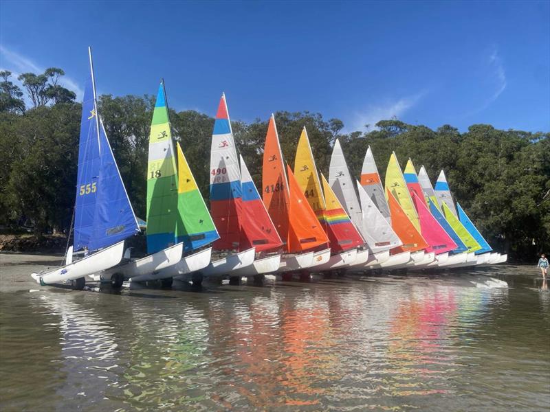 Big Boat Regatta at Tanilba Bay Amateur Sailing Club photo copyright John Forbes taken at  and featuring the Hobie 18 class