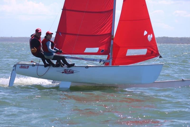 Big Boat Regatta at Tanilba Bay Amateur Sailing Club photo copyright John Forbes taken at  and featuring the Hobie 18 class