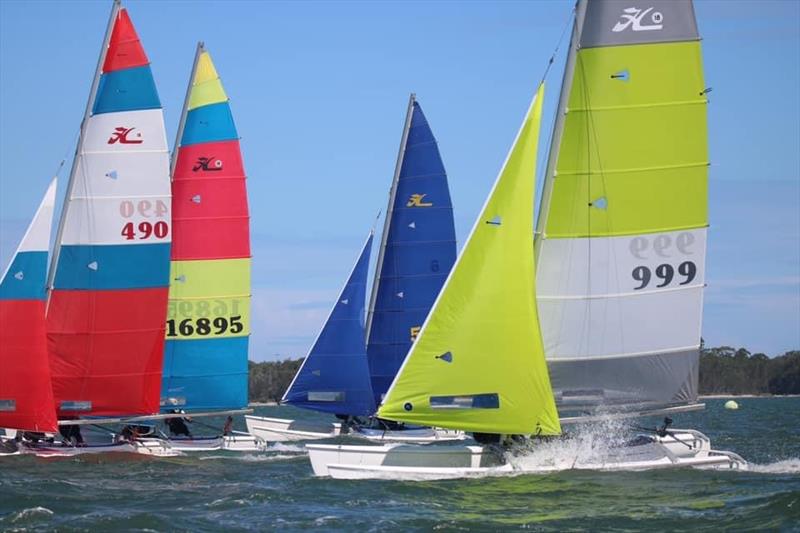 Big Boat Regatta at Tanilba Bay Amateur Sailing Club photo copyright John Forbes taken at  and featuring the Hobie 18 class