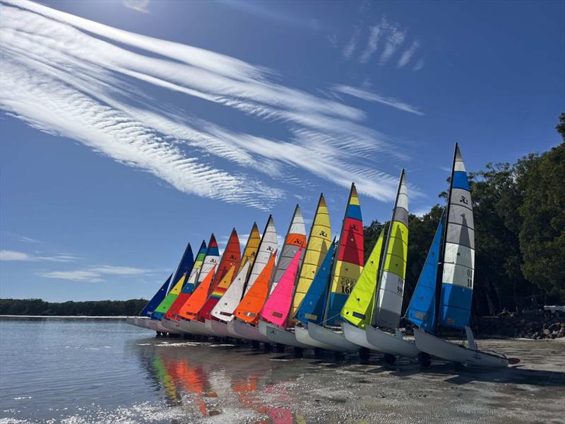 Big Boat Regatta at Tanilba Bay Amateur Sailing Club photo copyright John Forbes taken at  and featuring the Hobie 18 class