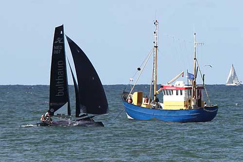 The Hobie Wild Cat of Heemskerk/Tendij wins the NAM REM Race photo copyright Rob Bossink taken at  and featuring the  class