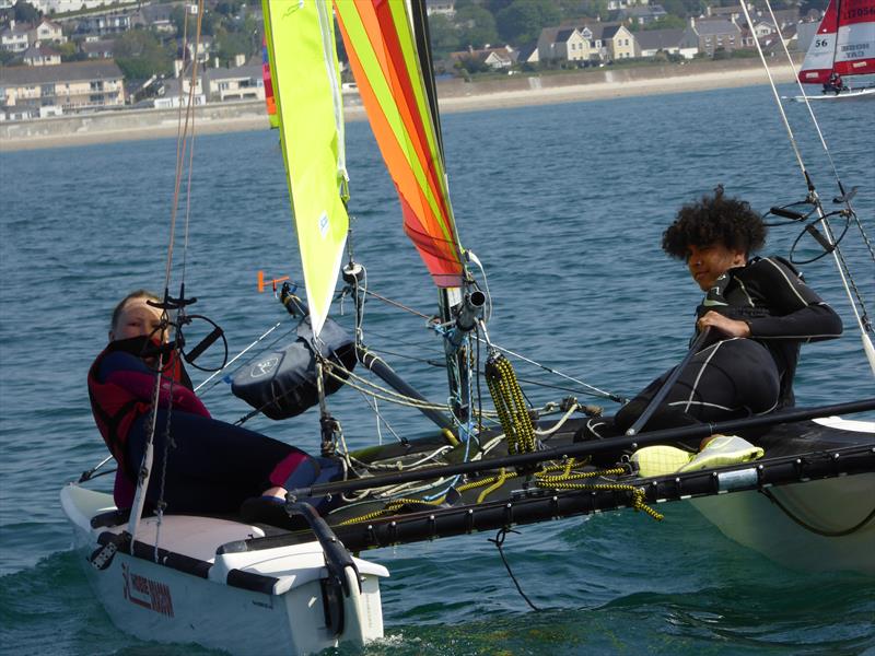 Hobie Dragoon team Finlay Arenz and Juliette Walton during the RCIYC Hobie Fleets Rosscot Spring Series - photo © Elaine Burgis