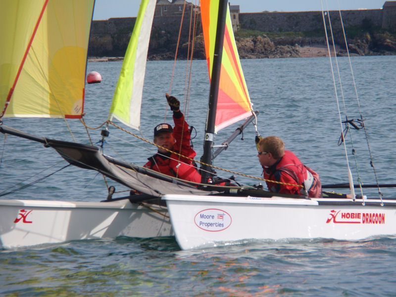 Brewin Dolphin Channel Islands Hobie Cat Championships photo copyright Bill Harris taken at Royal Channel Islands Yacht Club and featuring the Hobie Dragoon class