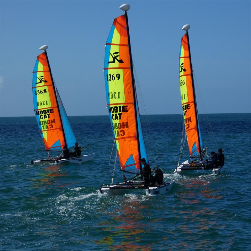 Savills Channel Islands Hobie Cat Championships photo copyright Elaine Burgis taken at Royal Channel Islands Yacht Club and featuring the Hobie Dragoon class