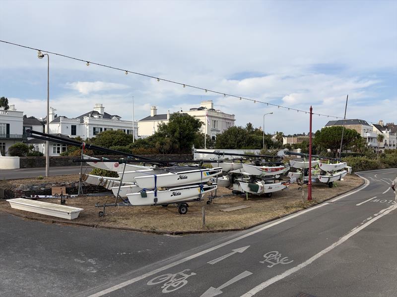 Hobies on the trailers in Jersey - photo © Olie Voak