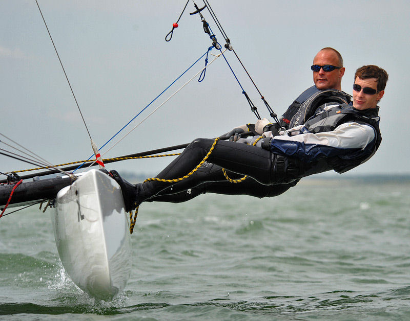 The Fowley Island Race takes place on 10th May photo copyright Tania Samus / www.photoblink.co.uk taken at Whitstable Yacht Club and featuring the Hobie Tiger class