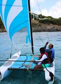 ayre Murraine (left) takes Alenia Buncome-Murraine sailing on a Hobie Wave © STSC / C. Bareuther