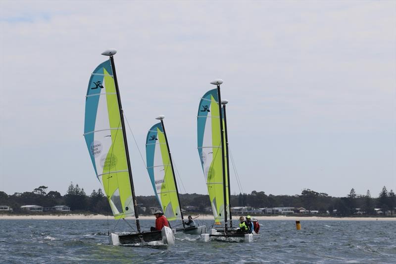 Hobie Wave Grand Prix at Jervis Bay photo copyright John Quinn taken at Vincentia Sailing Club and featuring the Hobie Wave class