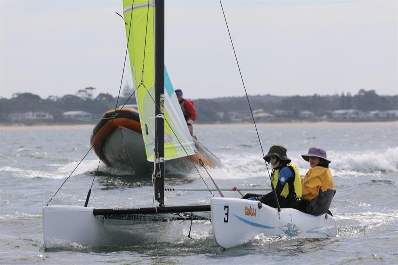 Hobie Wave Grand Prix at Jervis Bay photo copyright John Quinn taken at Vincentia Sailing Club and featuring the Hobie Wave class