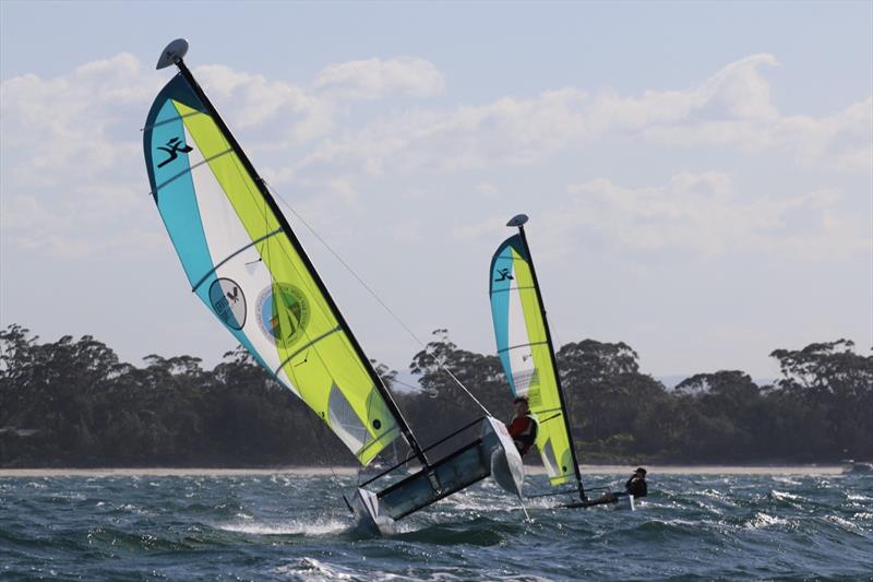 Hobie Wave Grand Prix at Jervis Bay photo copyright John Quinn taken at Vincentia Sailing Club and featuring the Hobie Wave class