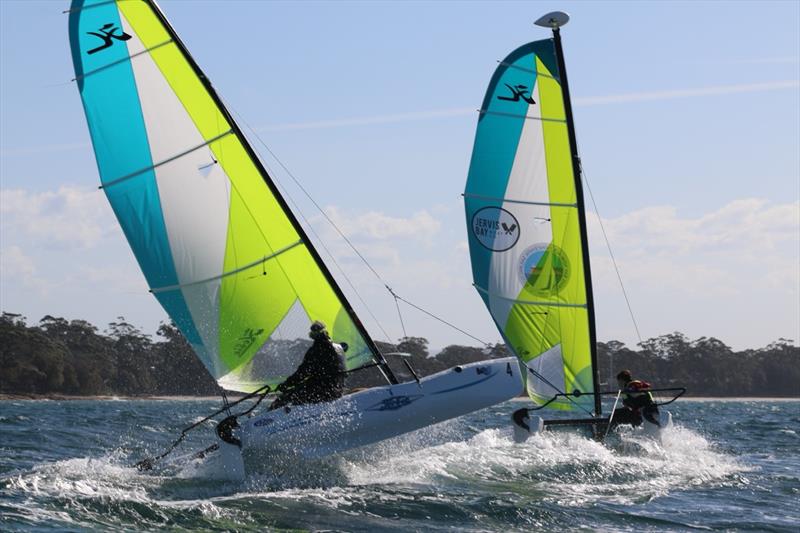 Hobie Wave Grand Prix at Jervis Bay photo copyright John Quinn taken at Vincentia Sailing Club and featuring the Hobie Wave class