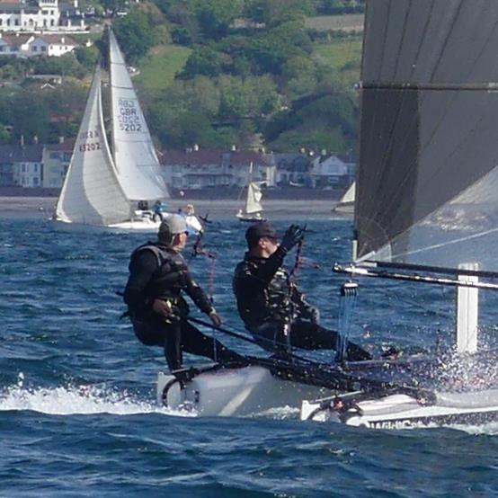 Wildcat 618 during the Royal Channel Islands Yacht Club Spring Regatta 2022 photo copyright Bill Harris taken at Royal Channel Islands Yacht Club and featuring the Hobie Wild Cat class