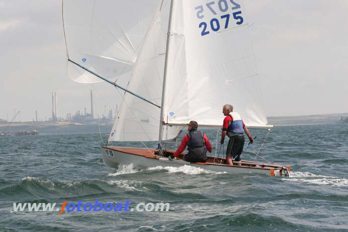 Action from the Hornet nationals at Dale photo copyright Elaine Marsh / www.fotoboat.com taken at Dale Yacht Club and featuring the Hornet class