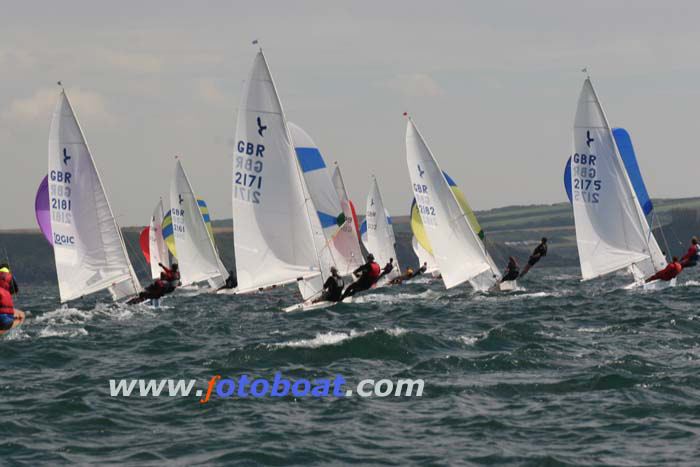 Action from the Hornet nationals at Dale photo copyright Elaine Marsh / www.fotoboat.com taken at Dale Yacht Club and featuring the Hornet class