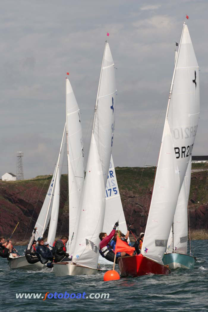 Action from the Hornet nationals at Dale photo copyright Elaine Marsh / www.fotoboat.com taken at Dale Yacht Club and featuring the Hornet class