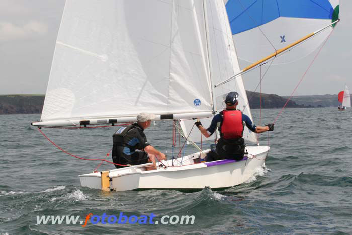 Action from the Hornet nationals at Dale photo copyright Elaine Marsh / www.fotoboat.com taken at Dale Yacht Club and featuring the Hornet class