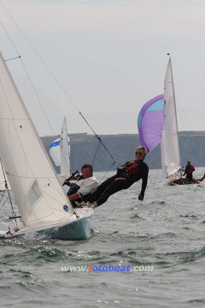 Action from the Hornet nationals at Dale photo copyright Elaine Marsh / www.fotoboat.com taken at Dale Yacht Club and featuring the Hornet class