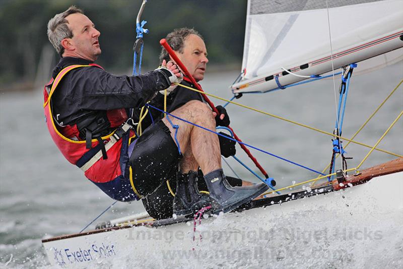 Hornet racing during the Sunday of the 2015 River Exe Regatta photo copyright Nigel Hicks Photography / www.nigelhicks.com taken at Exe Sailing Club and featuring the Hornet class