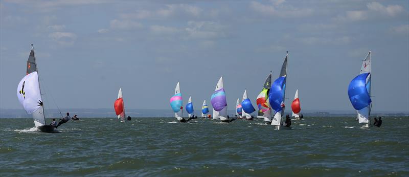 Mike McNamara & Tim Riley win the Hornet Europeans at Herne Bay photo copyright Bernard Neal taken at Herne Bay Sailing Club and featuring the Hornet class