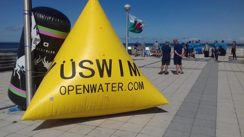 Open water swimming marks for the Hornet Championship at Colwyn Bay Watersports photo copyright David Henshall taken at Colwyn Bay Watersports and featuring the Hornet class