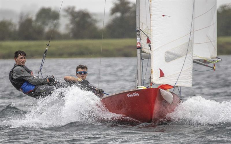 Jake Willars and John Tailby enjoying some wind at the Notts County Spring Regatta photo copyright David Eberlin taken at Notts County Sailing Club and featuring the Hornet class