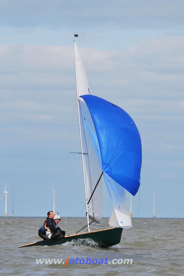 Action from the Hornet national championships photo copyright Richard Janulewicz / www.fotoboat.com taken at Herne Bay Sailing Club and featuring the Hornet class