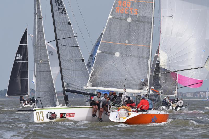 Close racing in the HP30 class on day one of the Vice Admiral's Cup - photo © Rick Tomlinson