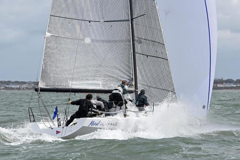 A variety of fast and lightweight designs will compete in the HP30 class: Jerry Hill & Richard Faulkner's Farr 280 Moral Compass - RORC Vice Admiral's Cup photo copyright Rick Tomlinson / www.rick-tomlinson.com taken at Royal Ocean Racing Club and featuring the HP30 class