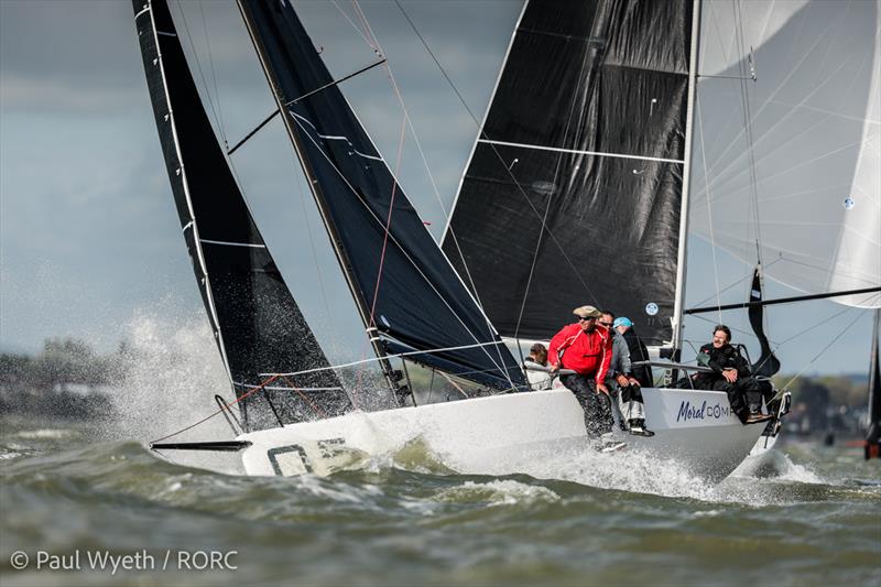 Jerry Hill / Richard Faulkner's Farr 280 Moral Compass cemented her place at the top of the leaderboard in the HP30 class on RORC Vice Admiral's Cup Day 1 - photo © Paul Wyeth / www.pwpictures.com