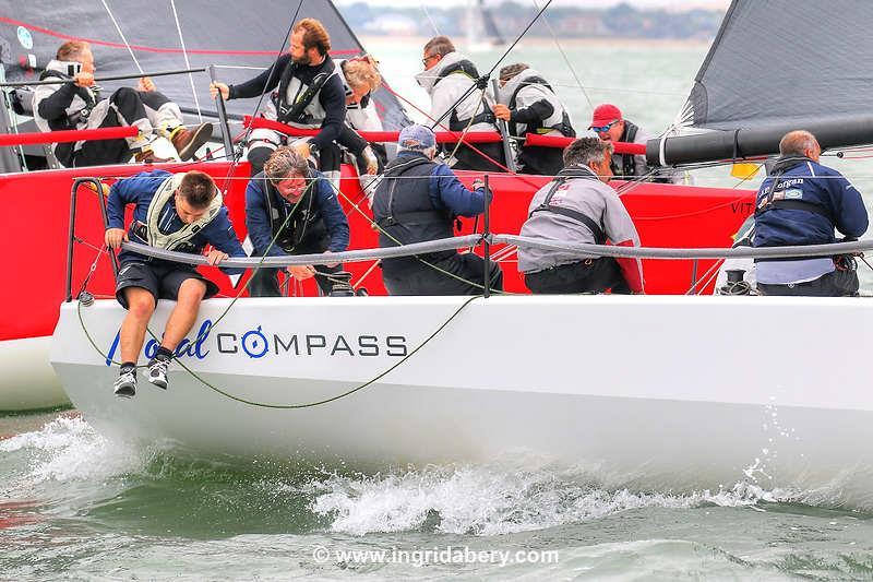 Moral Compass in the HP30 class on Cowes Week day 5 photo copyright Ingrid Abery / www.ingridabery.com taken at Cowes Combined Clubs and featuring the HP30 class