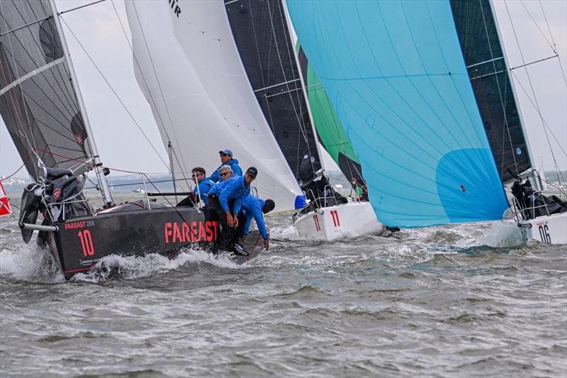 Malcolm Offord Fareast 28 Assassin leads the charge in the HP30 Class - photo © Rick Tomlinson / RORC